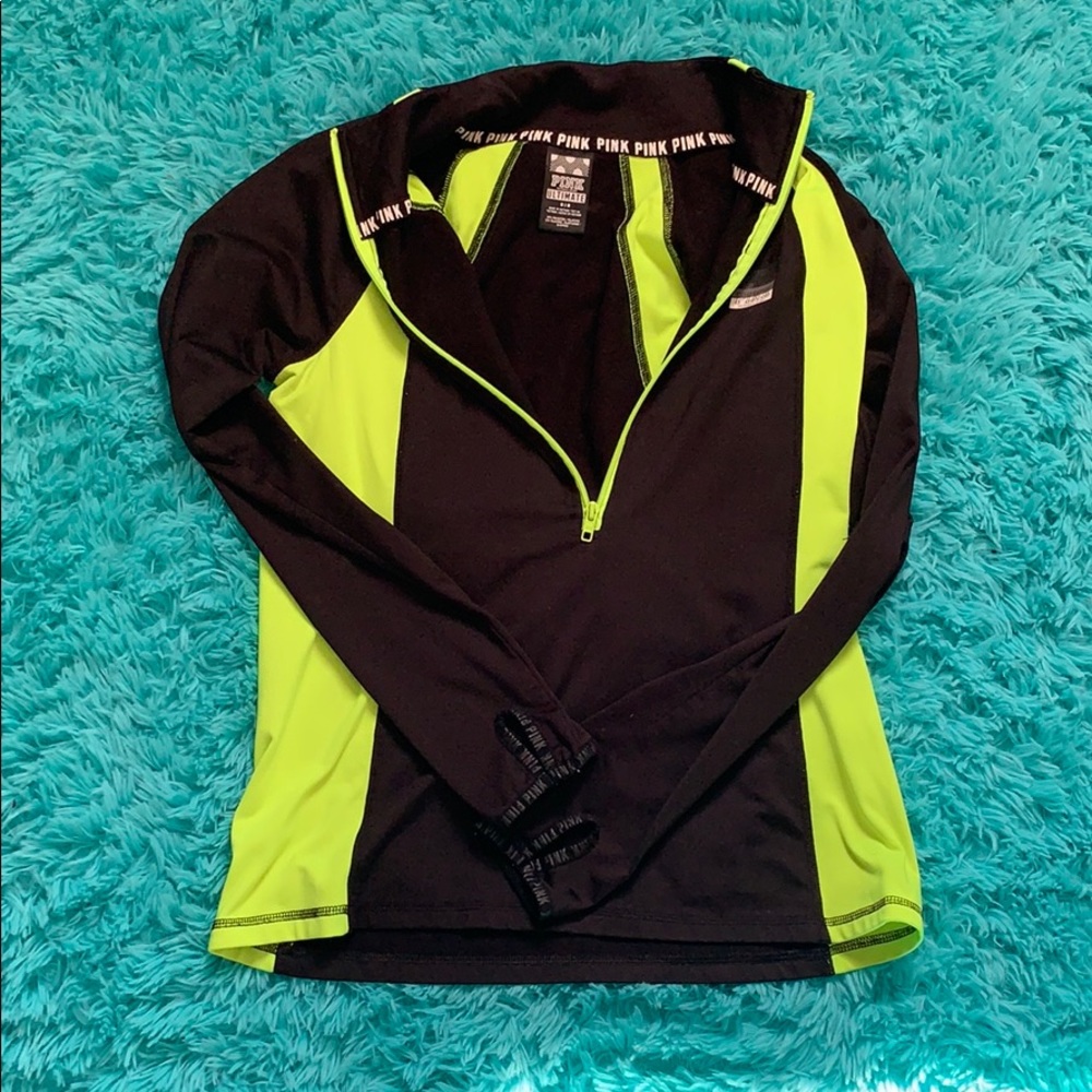 women’s PINK 3/4 zip up